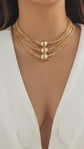 Exaggerated na Multi-layer Chain Necklace Stackable Punk Style Neck Jewelry