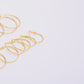 6 pairs of large and small hoop earrings set