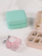 White Square Jewelry Storage Box, Mini Jewelry Organizer