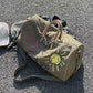 Travel bag new cartoon print fashion canvas shoulder crossbody bag