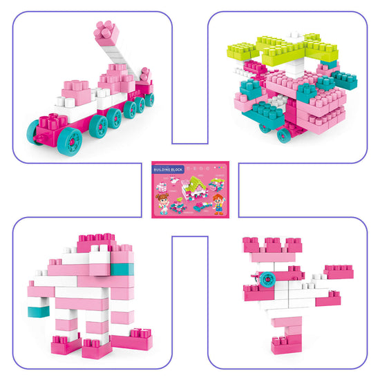 Kids Pastel Building Block Set 330 Piece