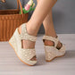 Wedge Sandals, Peep Toe Slingback Heels, Non Slip Sandals